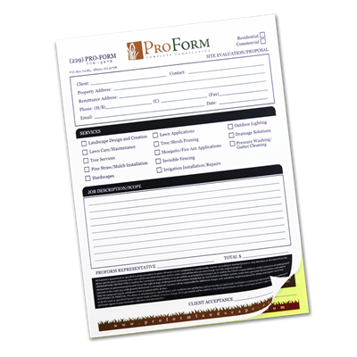 NCR Forms 8.5" x 11"